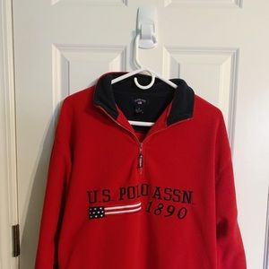 OVERSIZED US POLO ASSN. QUARTER ZIP